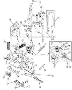 Part Location Diagram of 1912420000 Dirt Devil Pal Nut